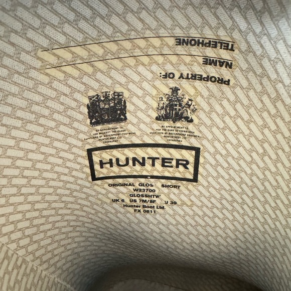 Hunter boots, glossy, mid calf - Picture 8 of 8